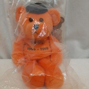 1999 Nolan Ryan Express to Cooperstown Stuffed Animal Plush Bear 35313/36000 NIP